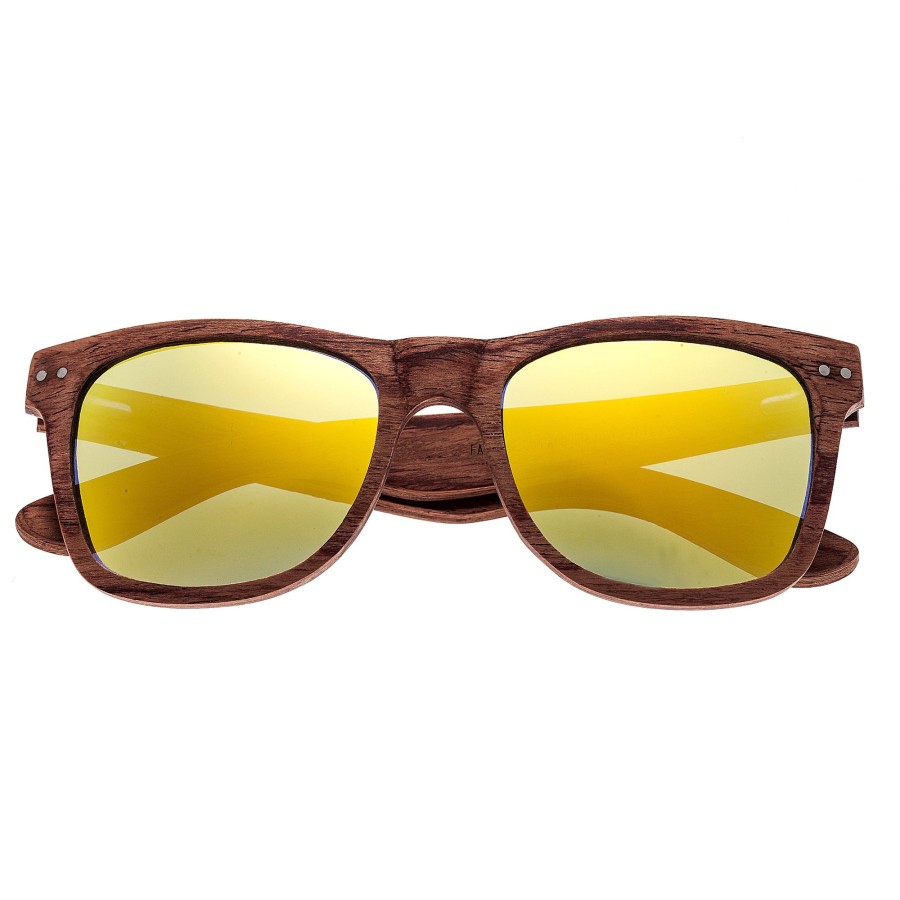 Women earth wood Sunglasses | Earth Wood - Cape Cod Polarized Sunglasses - Red Rosewood/Yellow Light Red