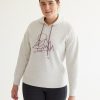 Women hyba Hyba Activewear | Hooded Sweatshirt With Kangaroo Pocket, Hyba Heather Light Latte