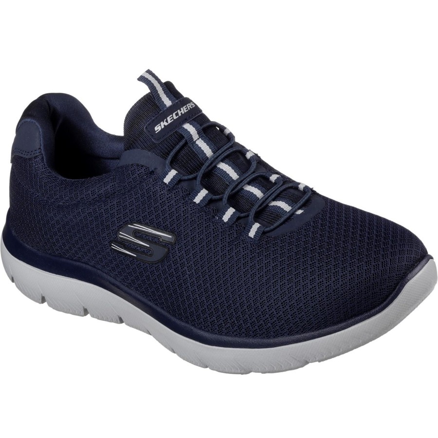 Men skechers Shoes | Skechers - Mens Summits Sneakers Dark Blue