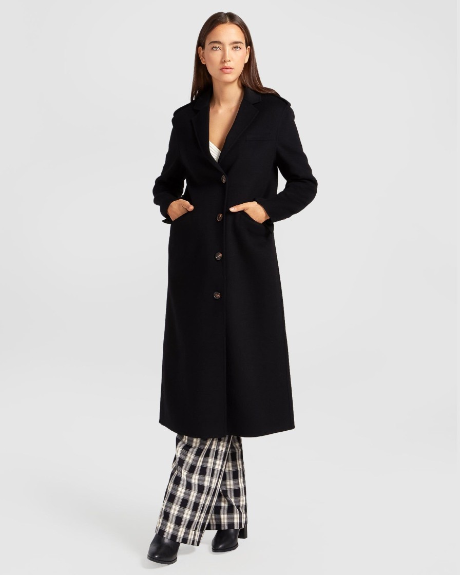 Women belle & bloom Coats & Jackets | Belle & Bloom Tainted Love Longline Coat Black