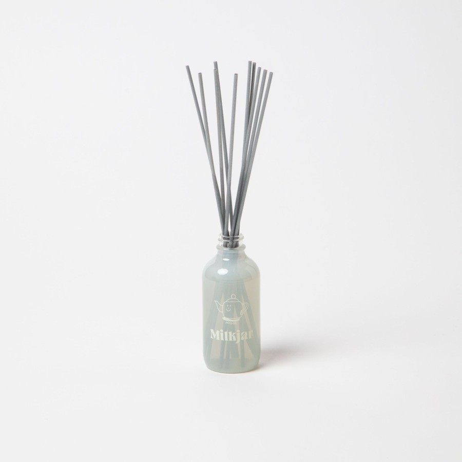 Home milk jar | Milk Jar Hygge Reed Diffuser | Vanilla, Cedar & Sea Salt 4Oz White