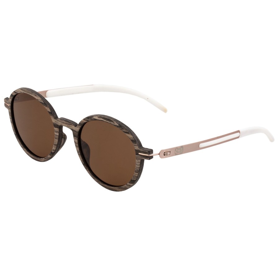 Women earth wood Sunglasses | Earth Wood - Toco Polarized Sunglasses - Apple Wood/Brown Light Brown