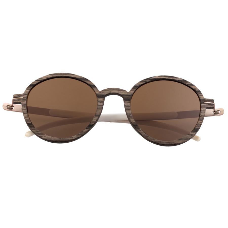 Women earth wood Sunglasses | Earth Wood - Toco Polarized Sunglasses - Apple Wood/Brown Light Brown