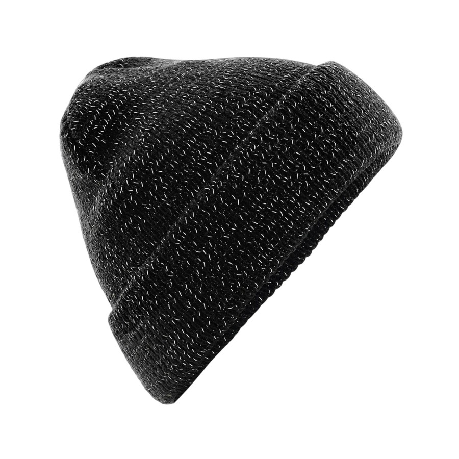 Men beechfield Scarves, Gloves & Hats | Beechfield - Unisex Adult Reflective Beanie Black