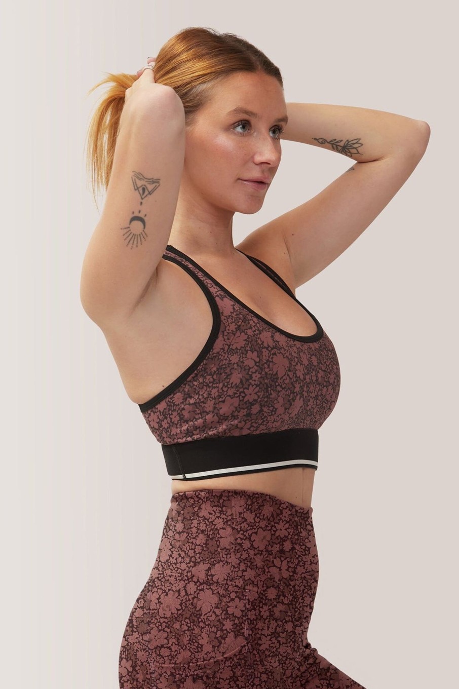 Women rose buddha Active Tops | Rose Buddha / Happy Girls Sports Bra Medium Pink