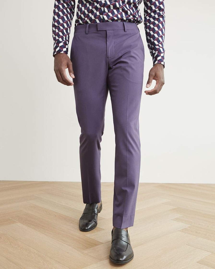 Men r.w. & co. Suits | Slim-Fit Purple Suit Pant Mulled Grape