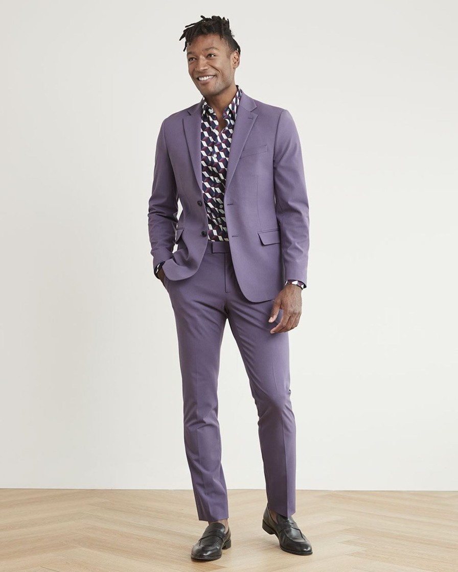 Men r.w. & co. Suits | Slim-Fit Purple Suit Pant Mulled Grape