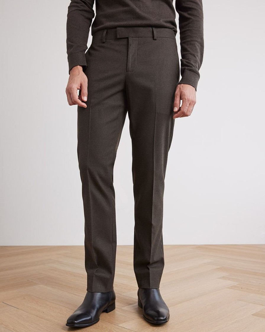 Men r.w. & co. Suits | Slim-Fit Brushed Suit Pant Walnut