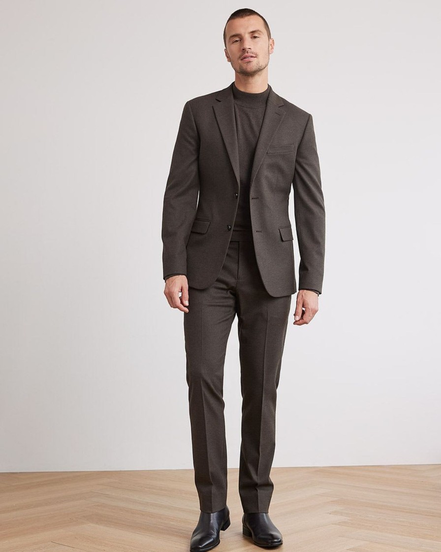 Men r.w. & co. Suits | Slim-Fit Brushed Suit Pant Walnut