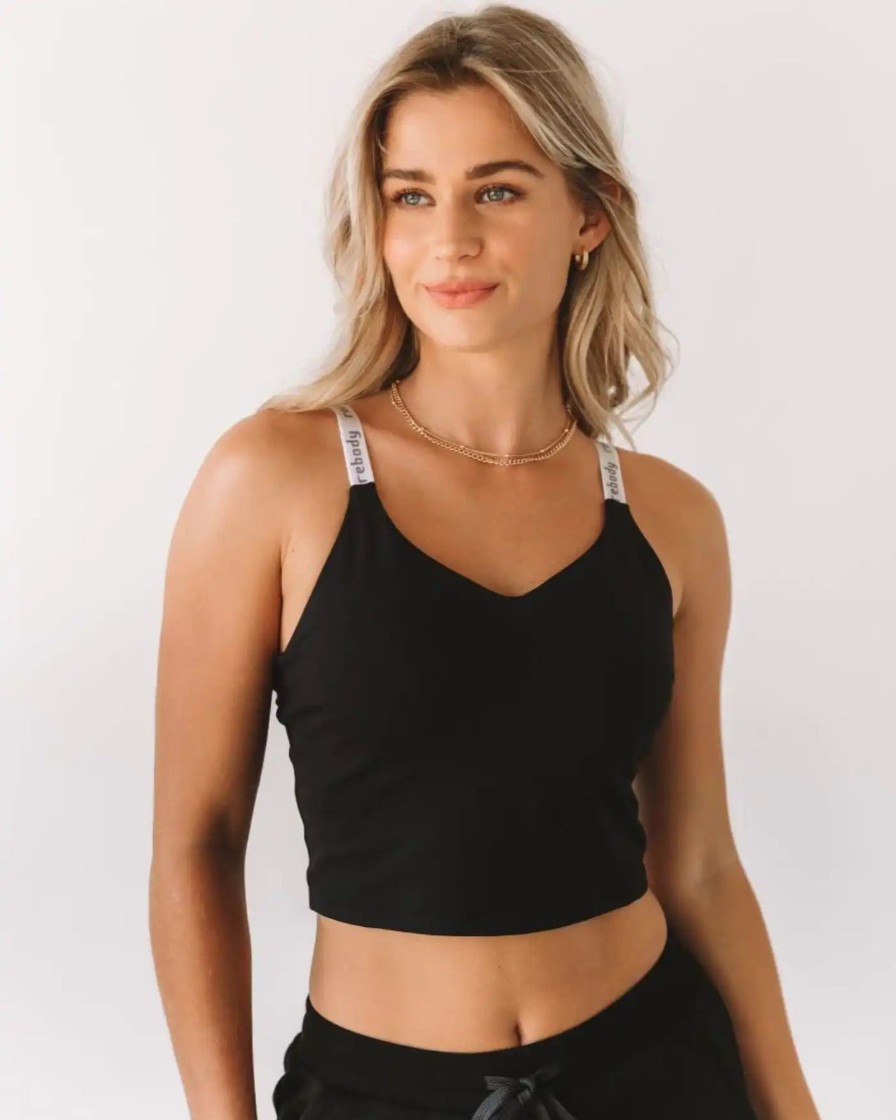 Women rebody active Active Tops | Rebody - Maia Cloudlux Longline Bra Black