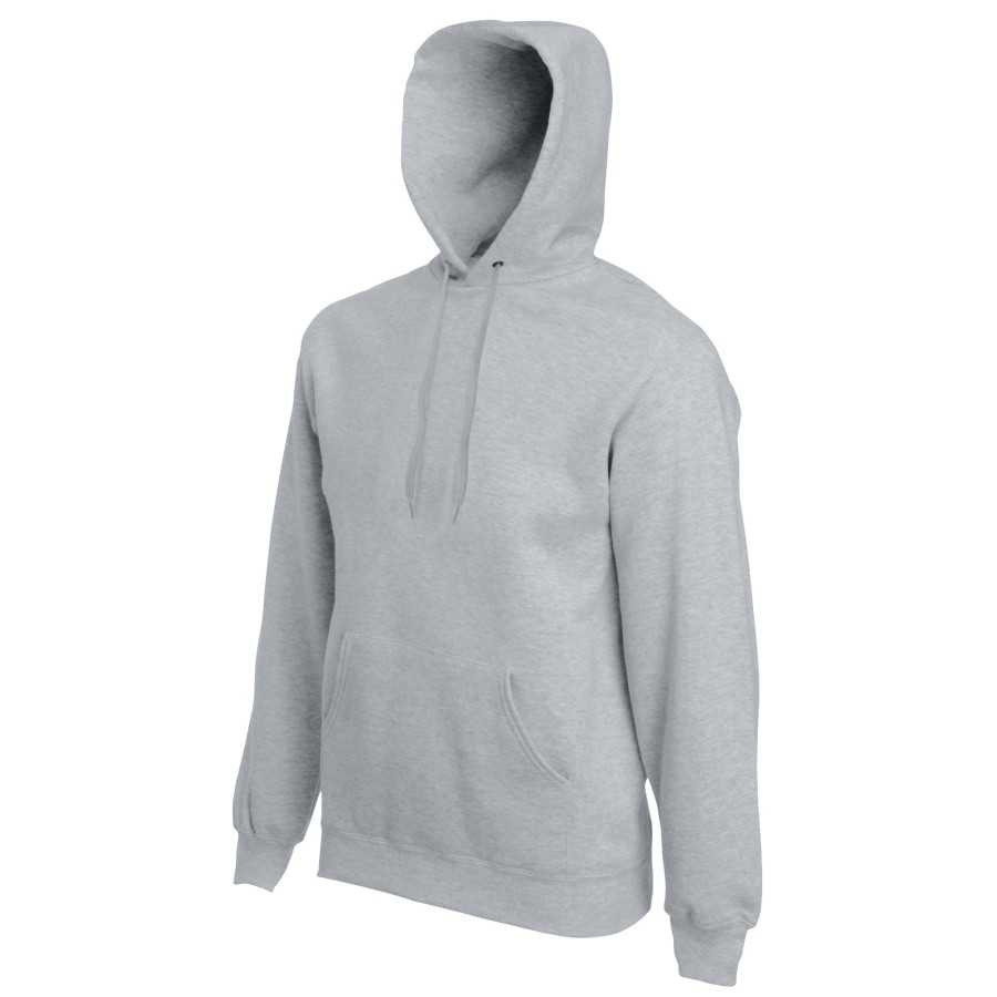 Men fruit of the loom Sweatshirts & Hoodies | Fruit Of The Loom - Mens Premium 70/30 Hooded Sweatshirt / Hoodie Light Grey