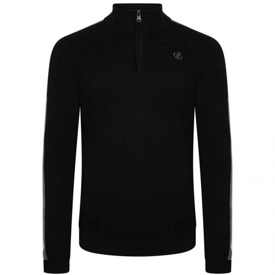 Men dare 2b Sweatshirts & Hoodies | Dare 2B - Mens Dutiful Ii Stripe Half Zip Sweatshirt Black