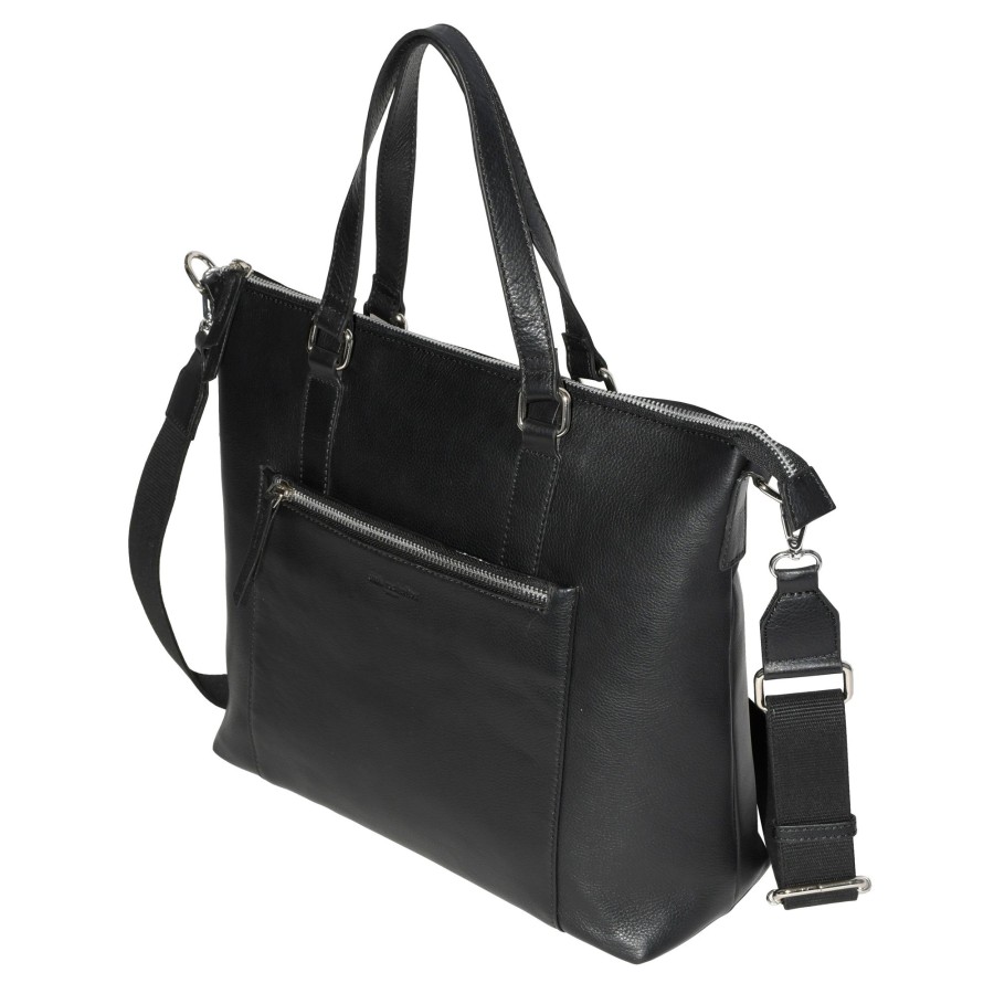 Women club rochelier Bags | Club Rochelier Large Leather Crossbody Business Tote Black