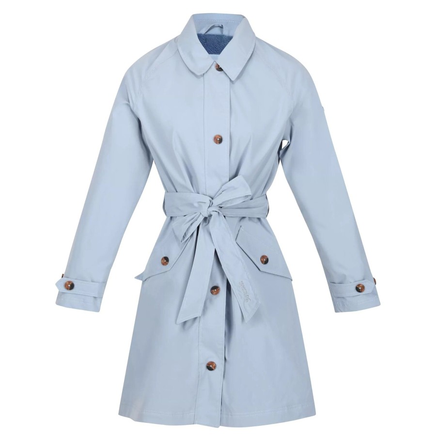 Women regatta Coats & Jackets | Regatta - Womens/Ladies Giovanna Fletcher Collection - Madalyn Trench Coat Light Blue