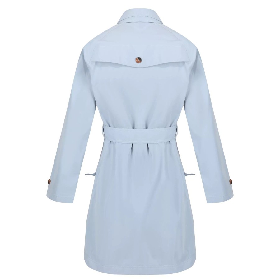 Women regatta Coats & Jackets | Regatta - Womens/Ladies Giovanna Fletcher Collection - Madalyn Trench Coat Light Blue