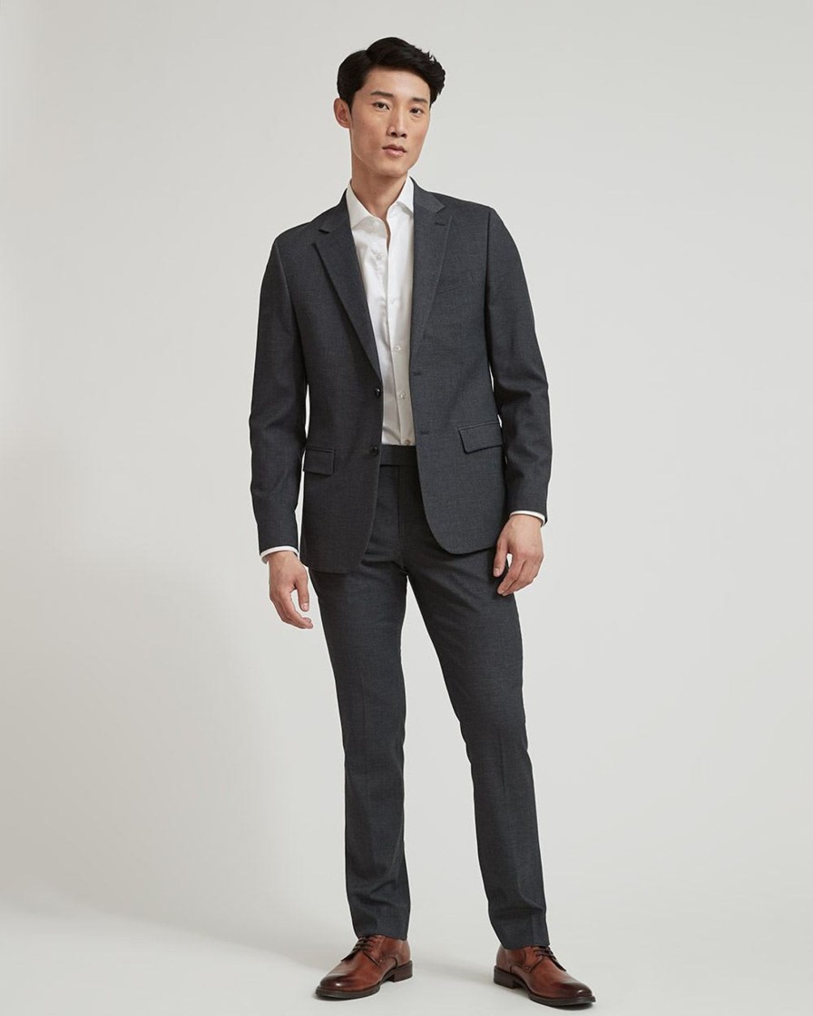 Men r.w. & co. Blazers | Dark Grey Essential Suit Blazer Grey Mix