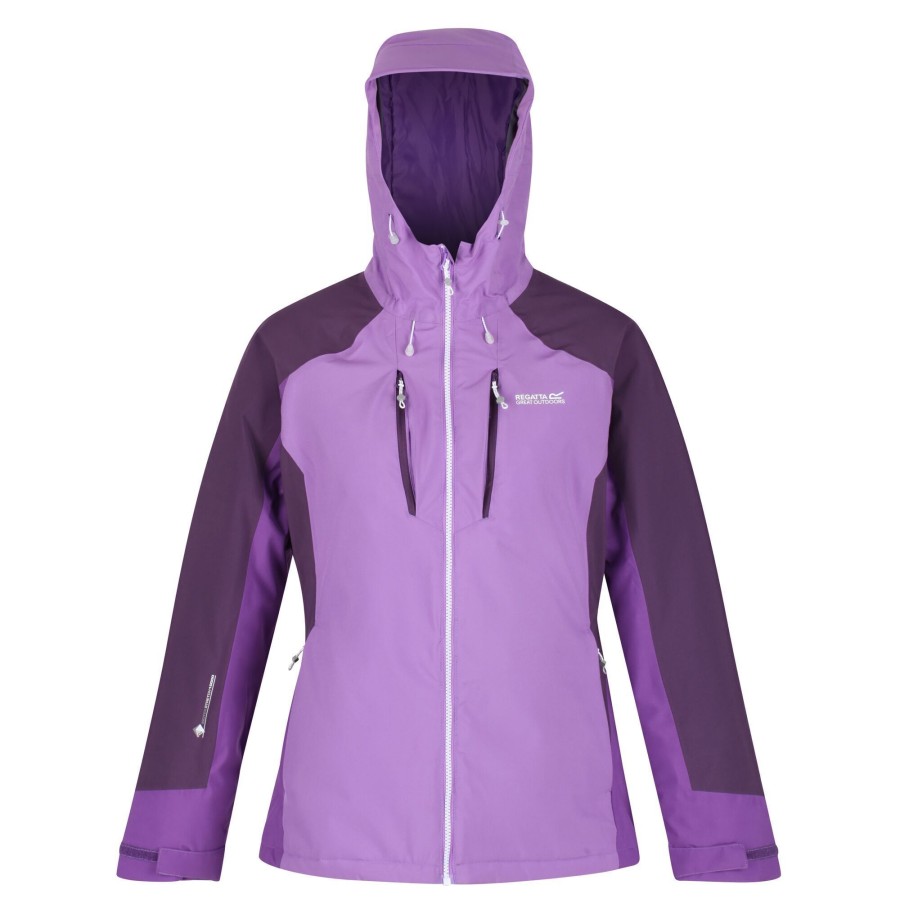 Women regatta Coats & Jackets | Regatta - Womens/Ladies Highton Stretch Ii Waterproof Padded Jacket Medium Purple