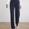 Women r.w. & co. Pants | High-Rise Wide-Leg Long Crepe Pant Night Sky