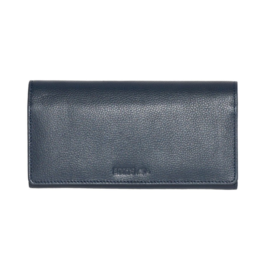 Women roots Bags | Roots Ladies' Clutch Wallet With Removable Checkbook Dark Blue