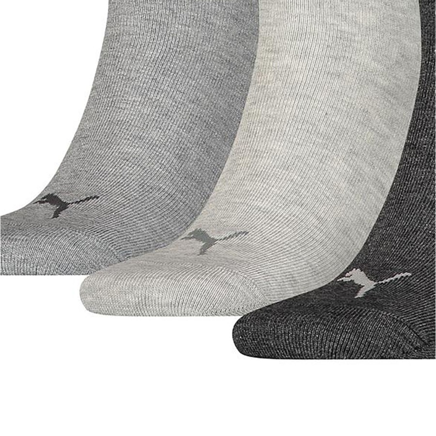 Men puma Socks | Puma - Unisex Adult Quarter Training Ankle Socks (Pack Of 3) Light Grey