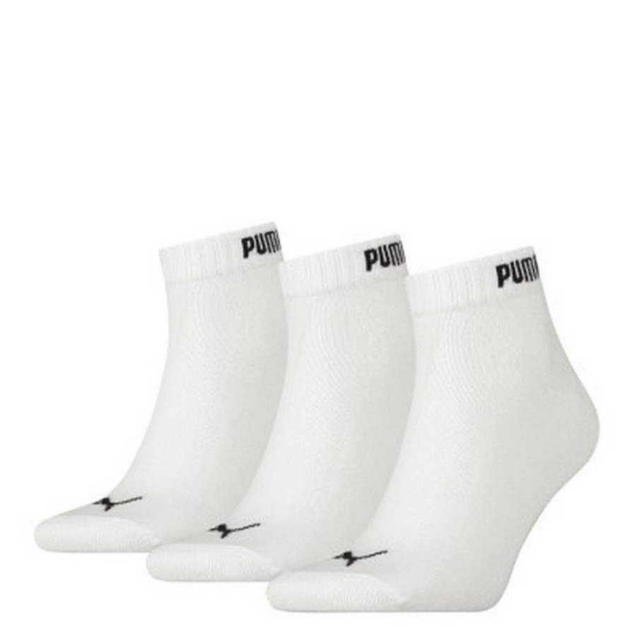 Men puma Socks | Puma - Mens Quarter Socks (Pack Of 3) White