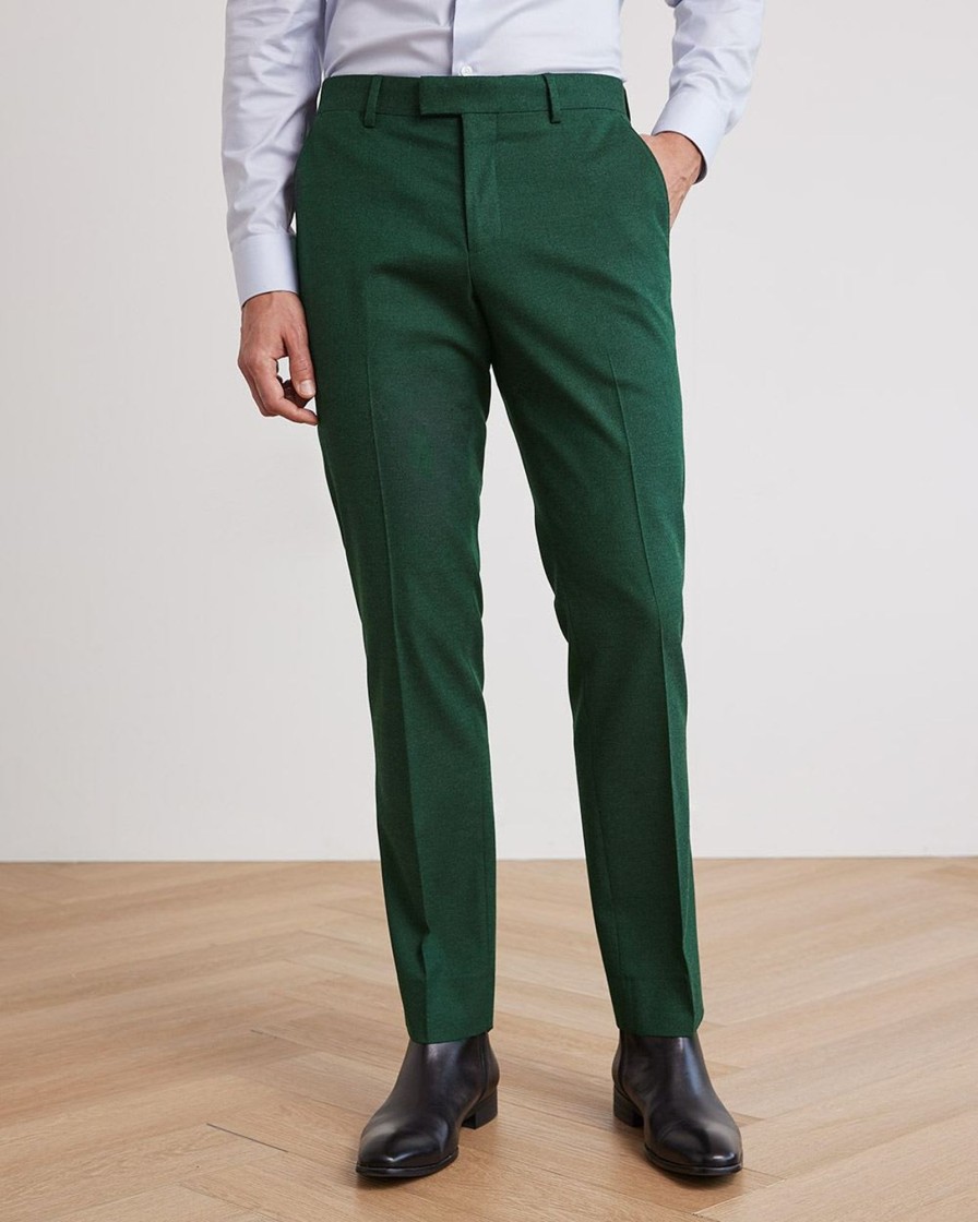 Men r.w. & co. Suits | Slim-Fit Brushed Suit Pant Deep Forest