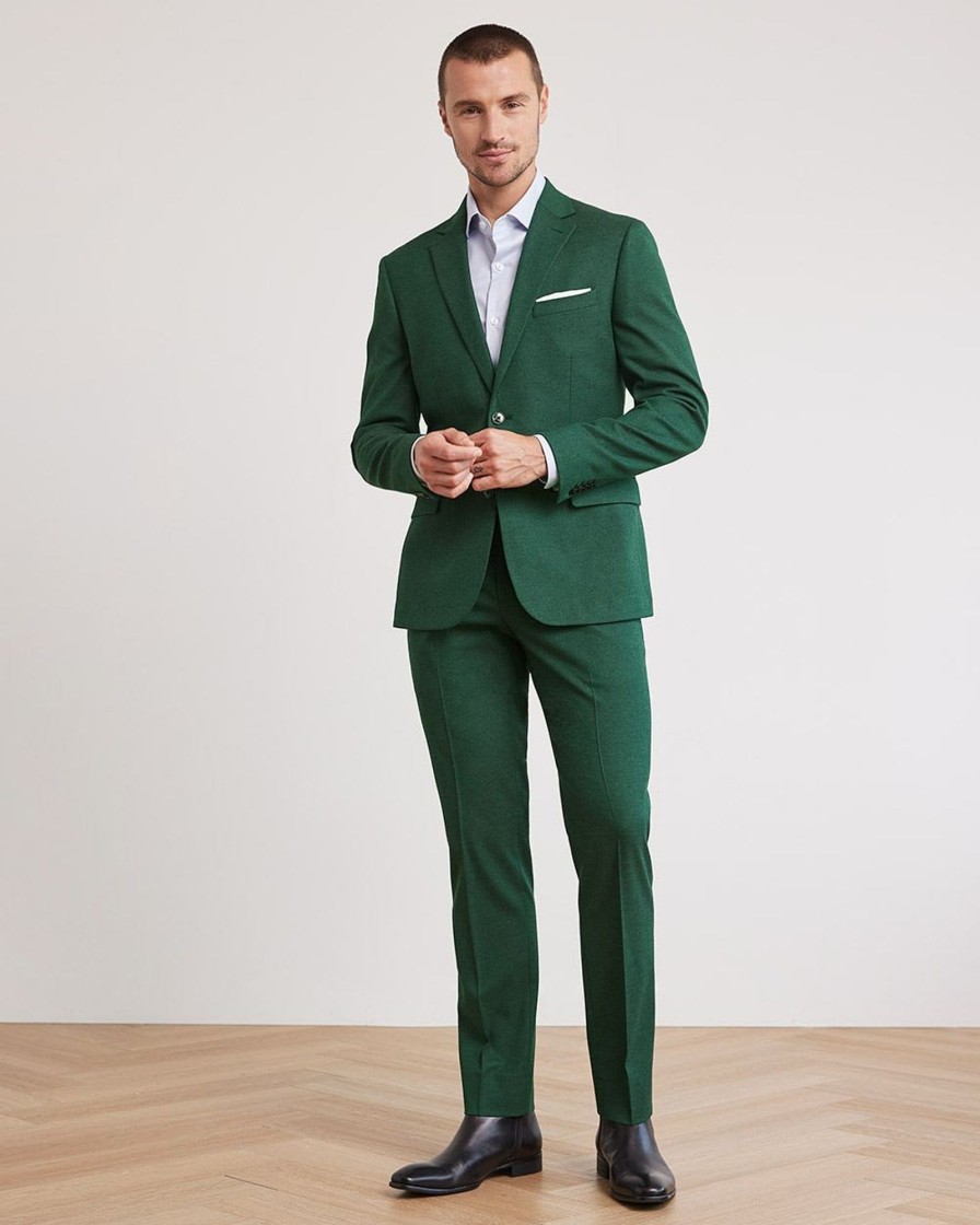 Men r.w. & co. Suits | Slim-Fit Brushed Suit Pant Deep Forest