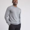 Men r.w. & co. Sweaters & Cardigans | Merino-Wool Crew-Neck Sweater Light Grey