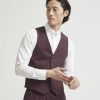 Men r.w. & co. Blazers | Solid Stretch Suit Vest Plum Perfect