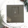 Women callura Jewelry | Holiday Gift Evenlope With Clear Crystal Ornate Snowflake Pendant Necklace - Callura Silver