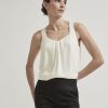 Women r.w. & co. Blouses & Shirts | Silky Crepe Square-Neck Cami Snow White