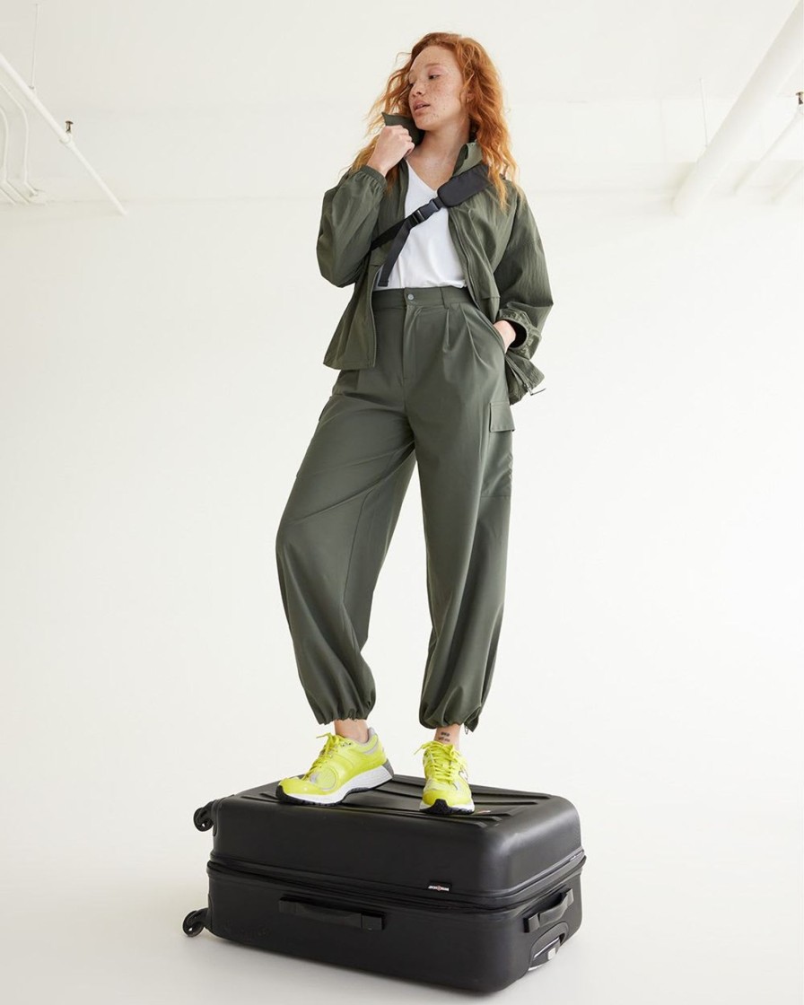 Women hyba Hyba Activewear | Jogger With Cargo Pockets - Hyba Juniper Green