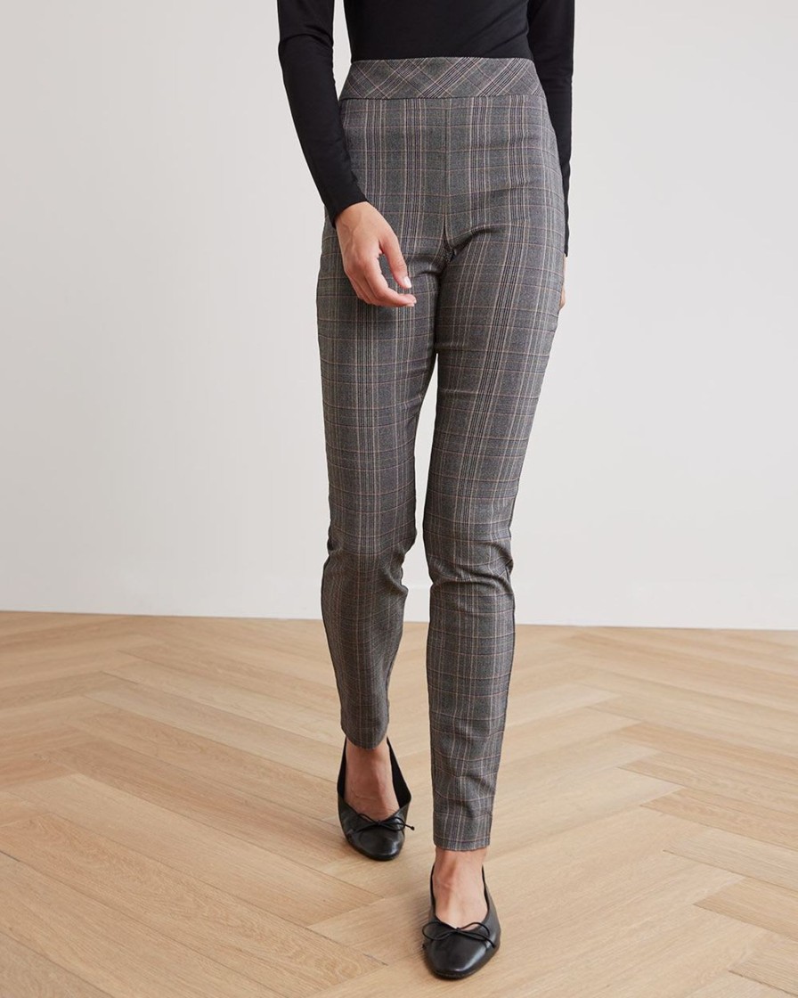 Women r.w. & co. Pants | High-Rise Long Plaid City Legging Pant Plaid Multi