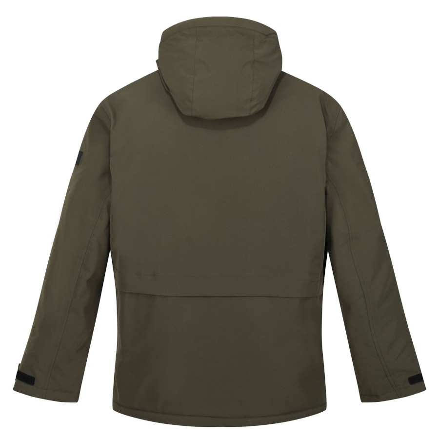 Men regatta Coats & Jackets | Regatta - Mens Ronin Waterproof Jacket Dark Green