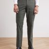 Men r.w. & co. Pants | Tailored-Fit Grey Checkered Suit Pant Medium Grey