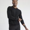 Men r.w. & co. Sweaters & Cardigans | Merino-Wool Crew-Neck Sweater Black