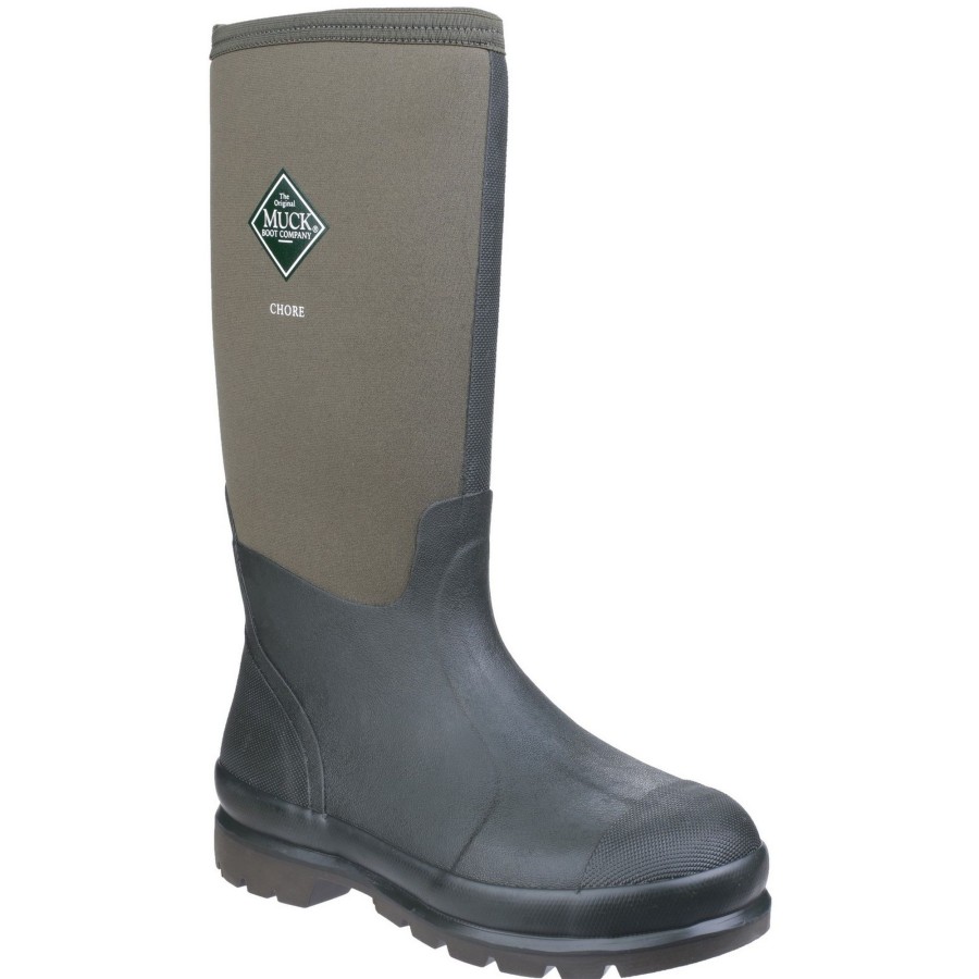 Men muck boots Shoes | Muck Boots - Unisex Chore Classic Hi Patterned Wellingtons Dark Green