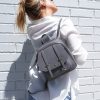 Women belle & bloom Bags | Belle & Bloom Camila Leather Backpack Dark Grey