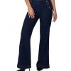 Women lola jeans Jeans | Lola Jeans Stevie-Drb2 High Rise Flare Jeans Dark Blue