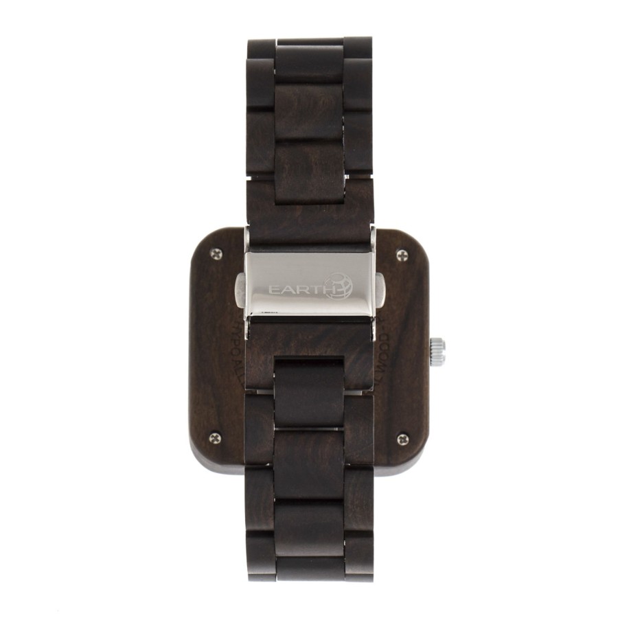 Women earth wood Watches | Earth Wood - Berkshire Bracelet Watch W/Date - Khaki/Tan Dark Brown