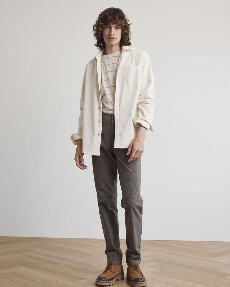 Men r.w. & co. Shirts | Regular-Fit Corduroy Shirt Off White