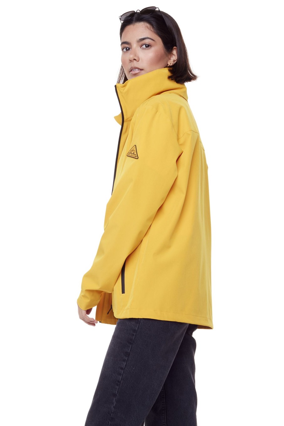 Men alpine north Coats & Jackets | Alpine North Unisex Recycled Midweight Rain Shell Jacket Medium Yellow