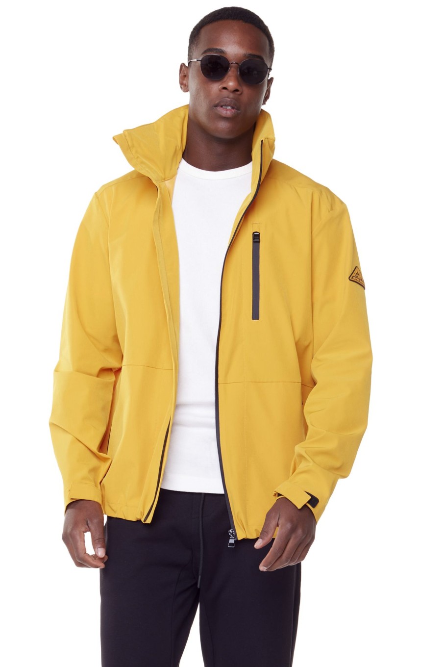 Men alpine north Coats & Jackets | Alpine North Unisex Recycled Midweight Rain Shell Jacket Medium Yellow