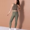 Women aonewear Active Tops | Tank Top - Aonewear Dark Green