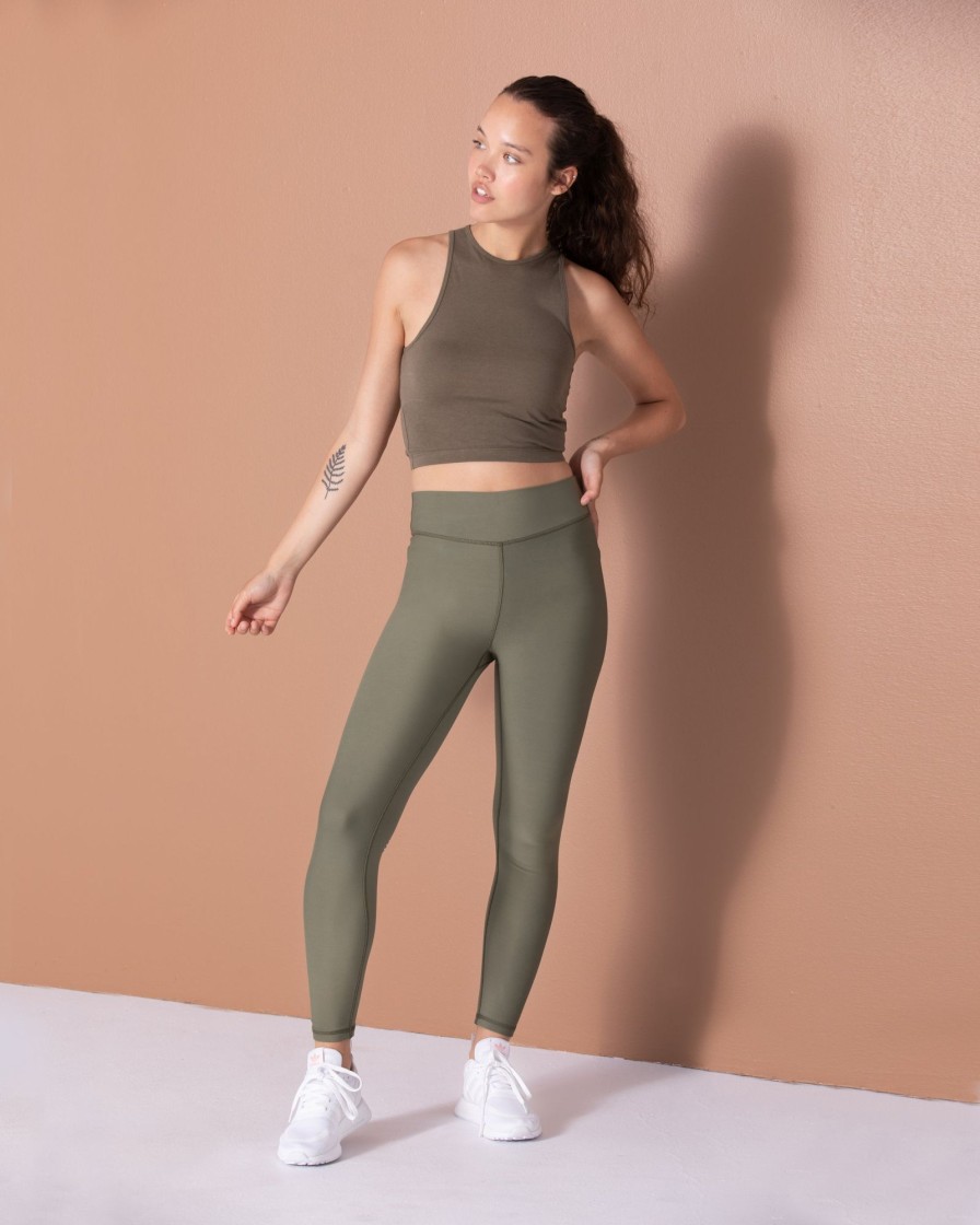 Women aonewear Active Tops | Tank Top - Aonewear Dark Green