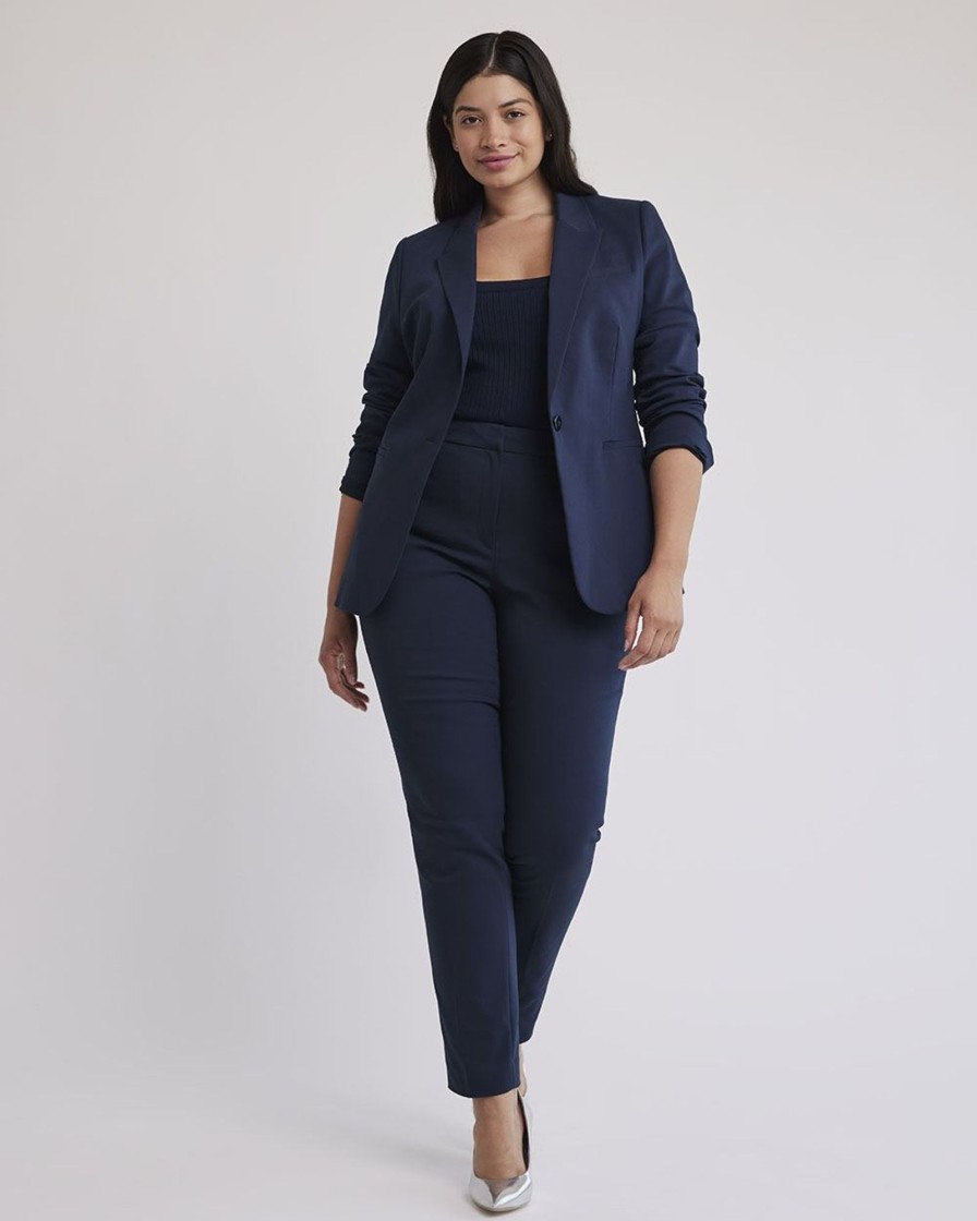 Women r.w. & co. Suits | Limitless Long Slim Curvy Pant Night Sky