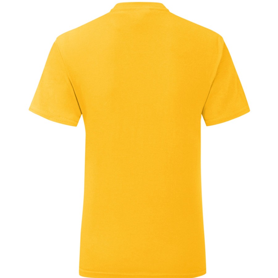 Men fruit of the loom T-Shirts | Fruit Of The Loom - Mens Iconic T-Shirt (Pack Of 5) Light Yellow