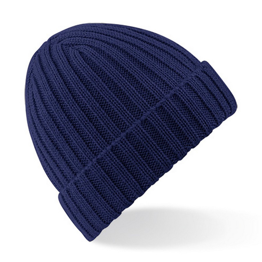 Women beechfield Hats, Gloves, & Scarves | Beechfield - Unisex Chunky Ribbed Winter Beanie Hat Dark Blue