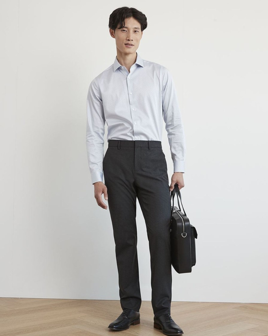 Men r.w. & co. Pants | Slim Fit Solid City Pant Dark Htr Grey