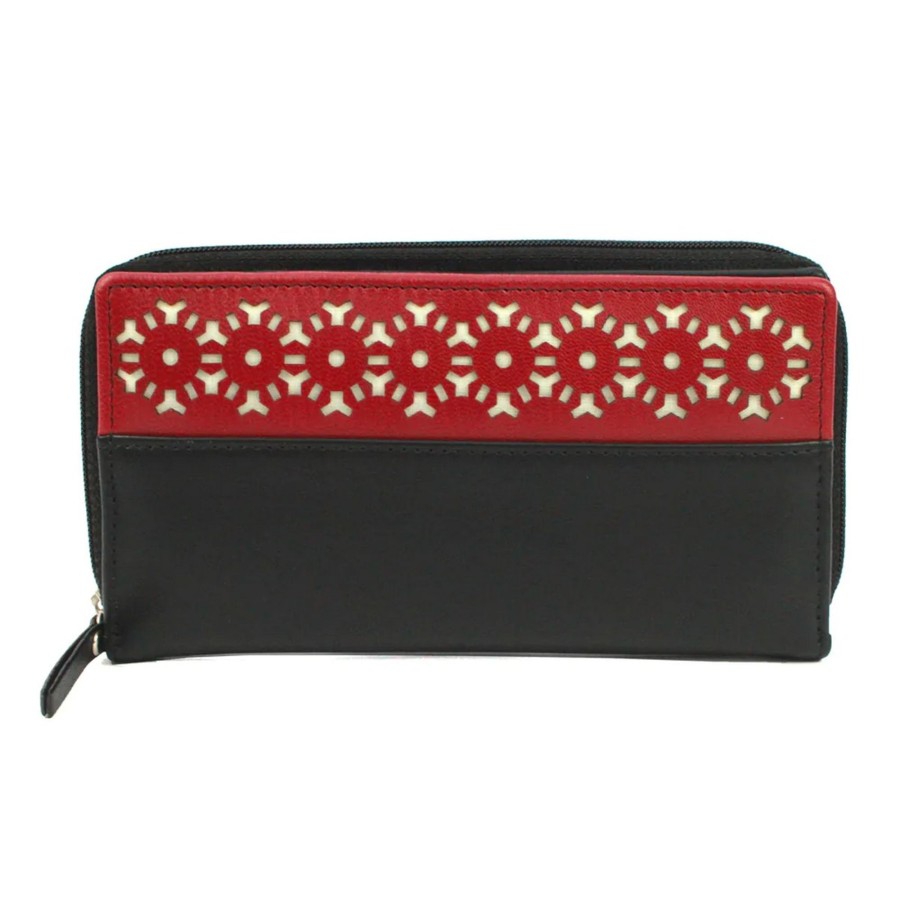 Women eastern counties leather Bags | Eastern Counties Leather - Womens/Ladies Rachel Laser Cut Leather Coin Purse Black